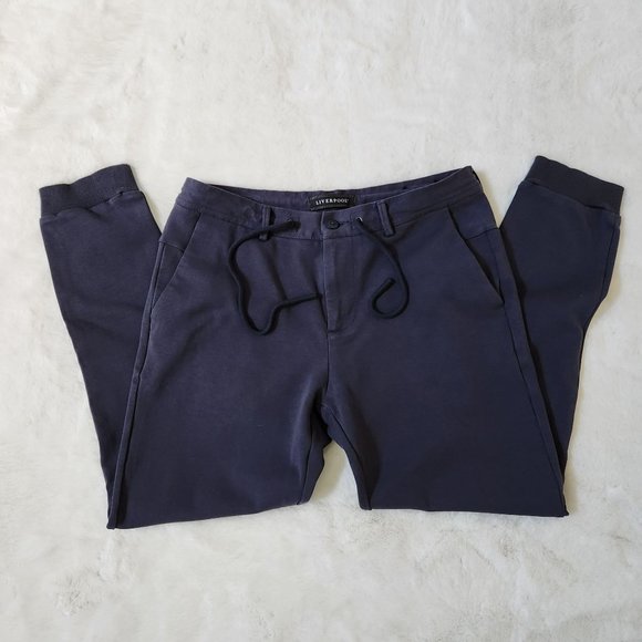Liverpool Navy women jogger pants size 33/29 - Picture 7 of 14